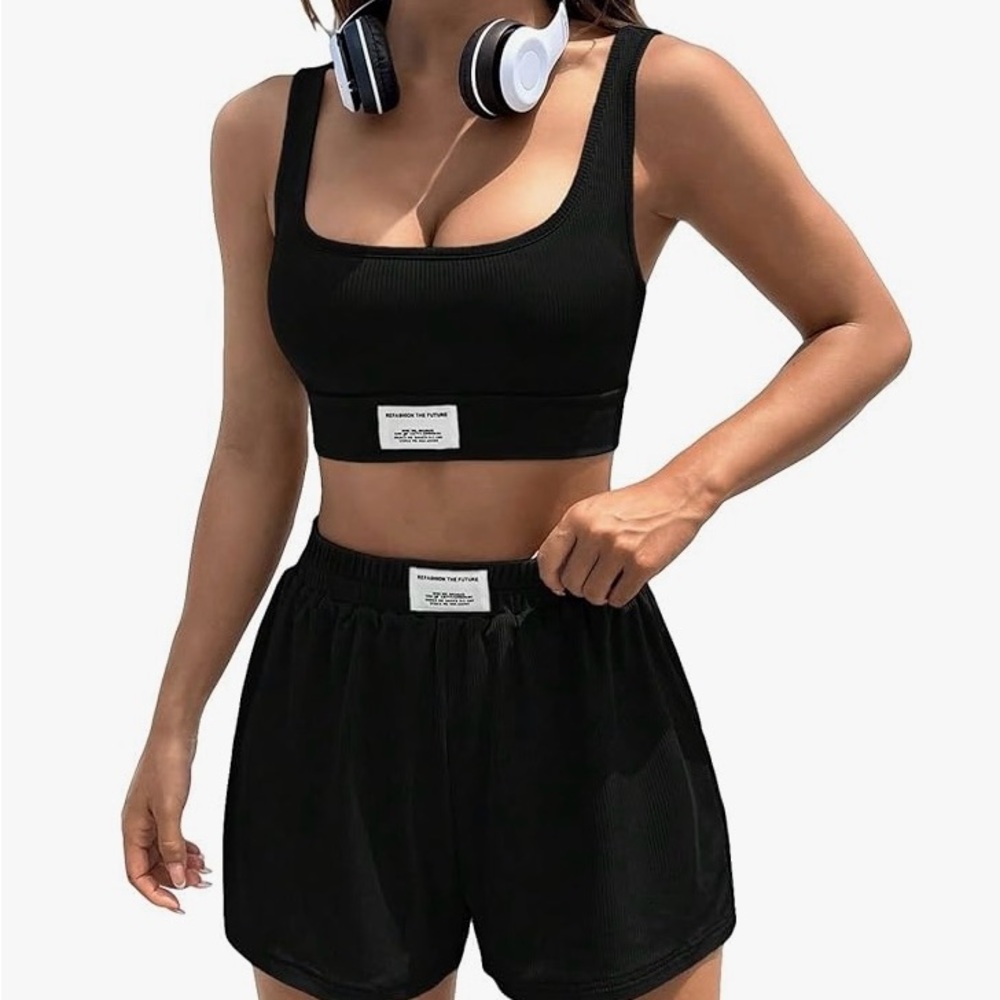 Black Women's Activewear Set